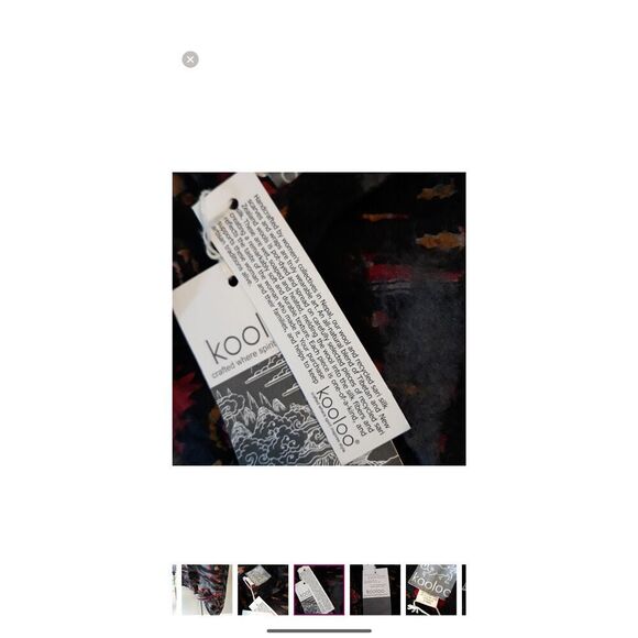 Kooloo Wool/Silk blend handcrafted Vest Shawl Cardigan lightweight one size - Picture 8 of 8